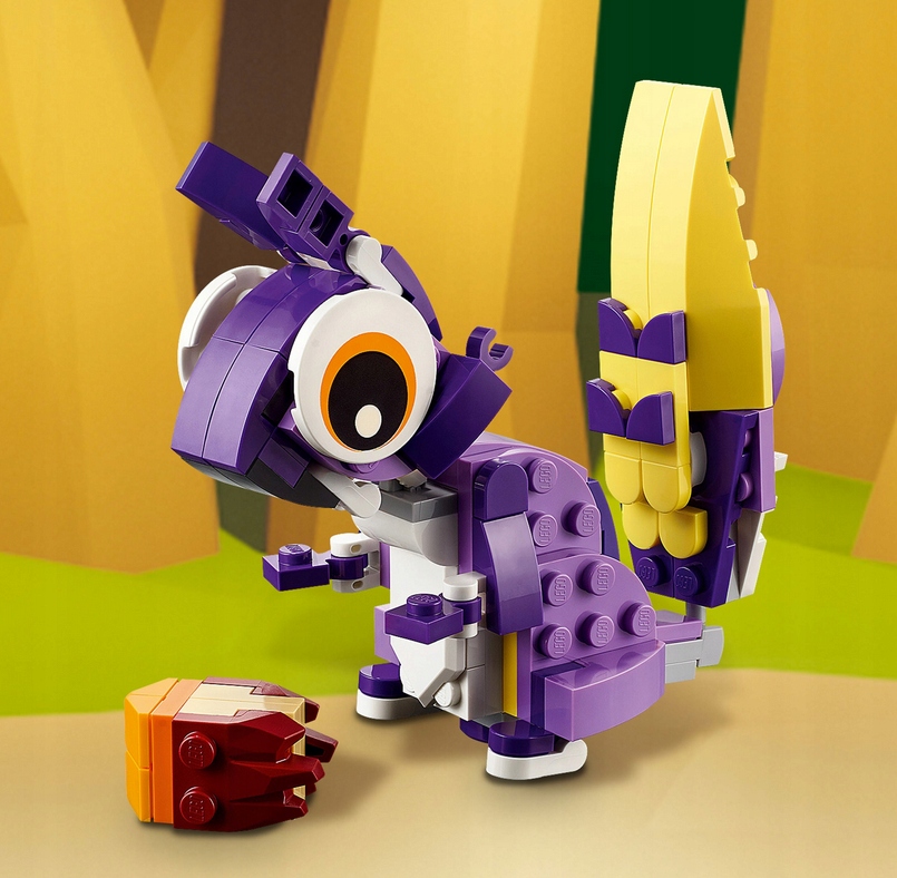 LEGO Creator 3 w 1 Fantastyczne leśne stworzenia 31125 3IN1 SOWA JEŻ JELEŃ Marka LEGO