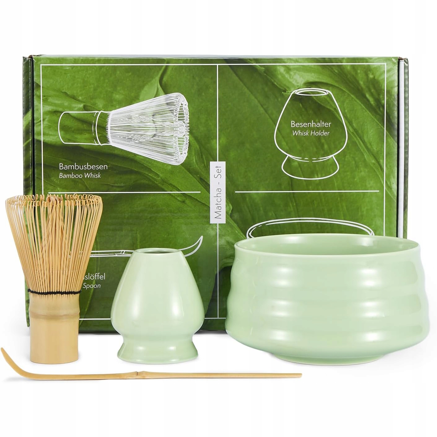 Dárková Sada Na Čaj Matcha Sada Metliček Matcha S Metličkou 4V1