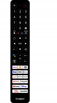Univerzální náhradní dálkový ovladač pro Tv Tcl Thomson Voice TC1882BI Podpora hlasu