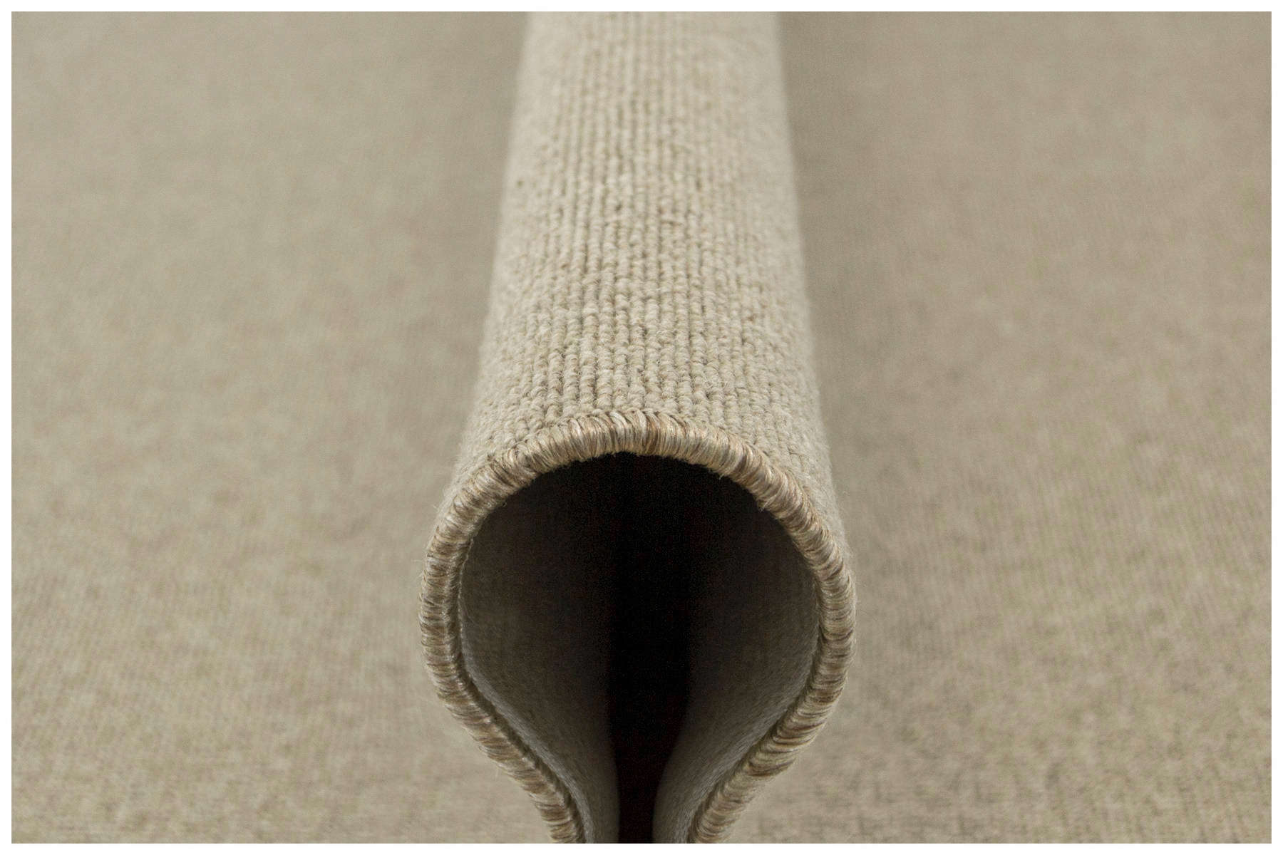 

100x150 cm Praktyczny Dywan Pętelkowy Wełna Beżowy