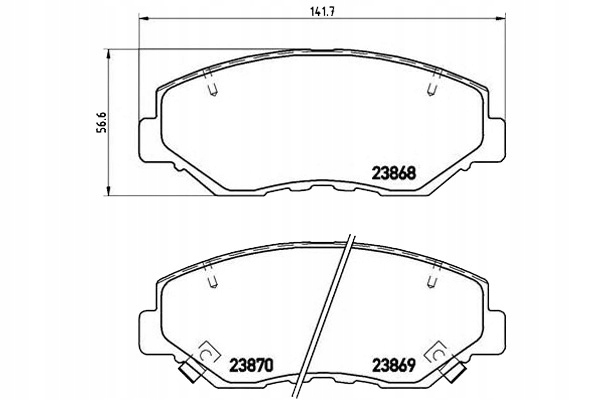 Brembo Brzdové Destičky Honda Cr-v 02-06 Brembo