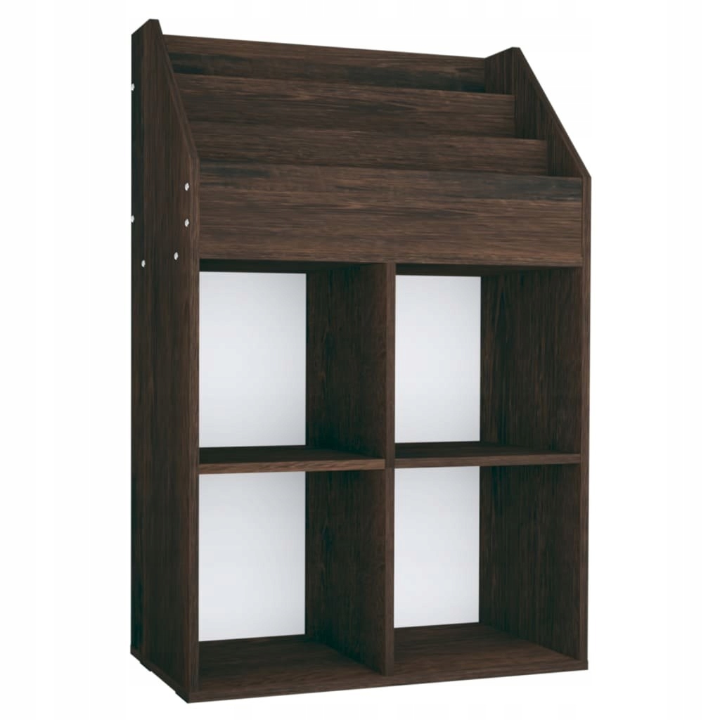 REGAŁ NA CZASOPISMA DLA DZIECI PRZYDYMIONY DĄB 71X Marka VidaXL