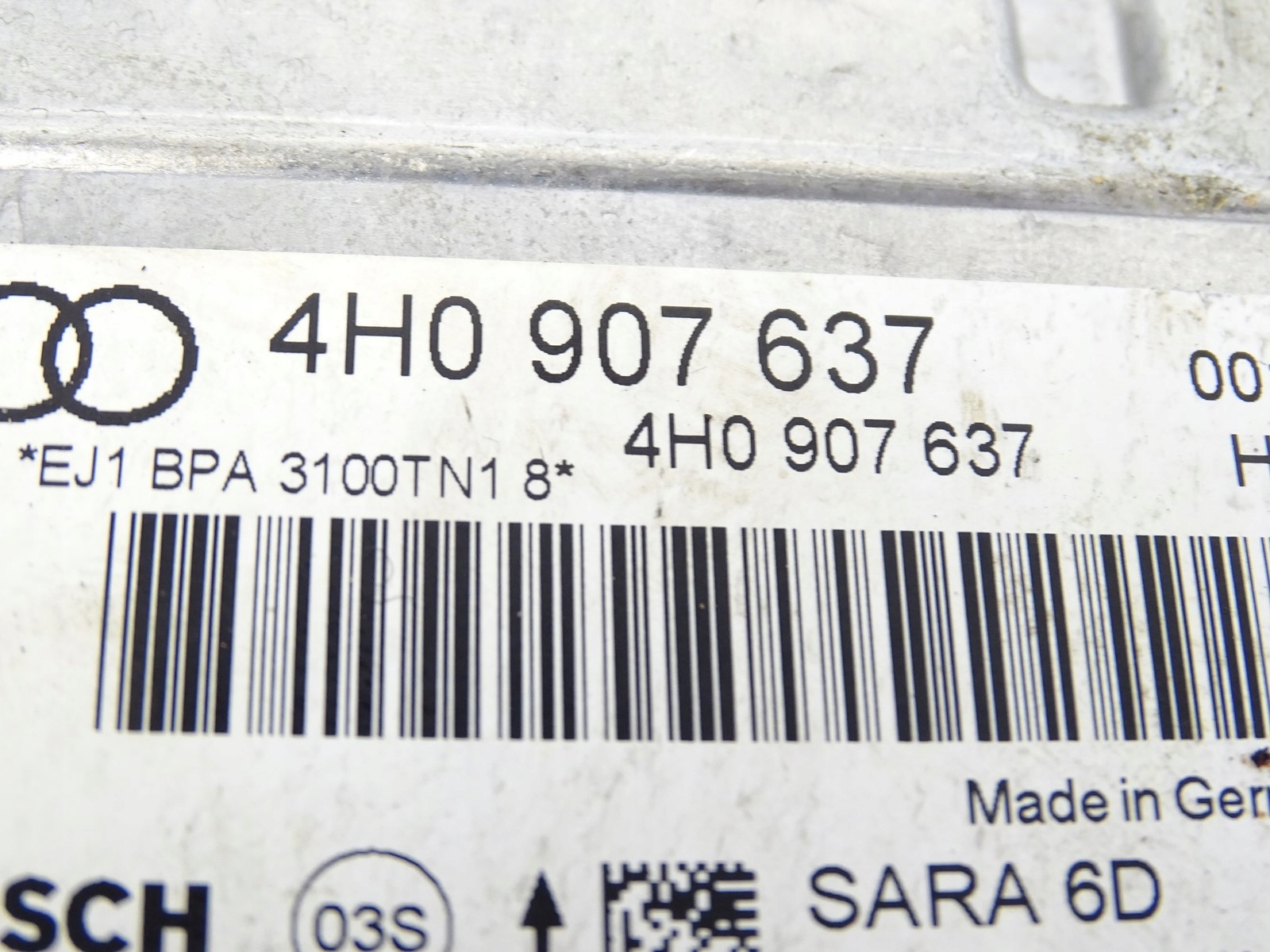 module control unit PRZYSPIESZENIA AUDI A8 D4 4H0907637