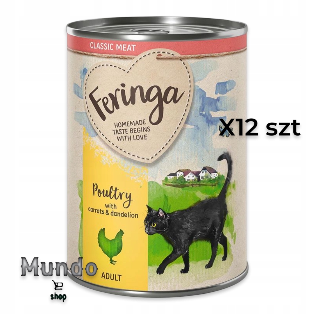 Vlhké Krmivo Feringa Classic Kuřecí příchuť 400 g 12 ks