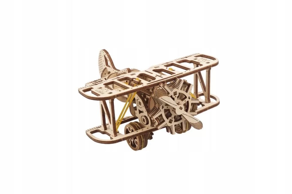 SAMOLOT AWIONETKA UGEARS MODEL MECHANICZNY PUZZLE 3D Marka Ugears