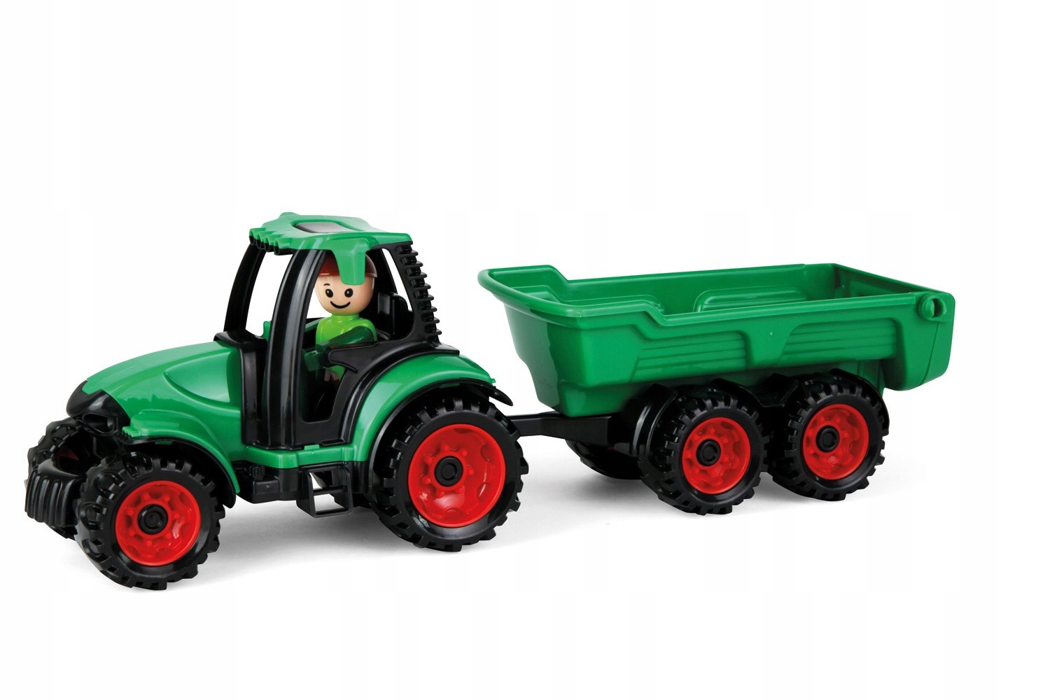 

Traktor Ciągnik Lena z ruchomą przyczepą 38 cm