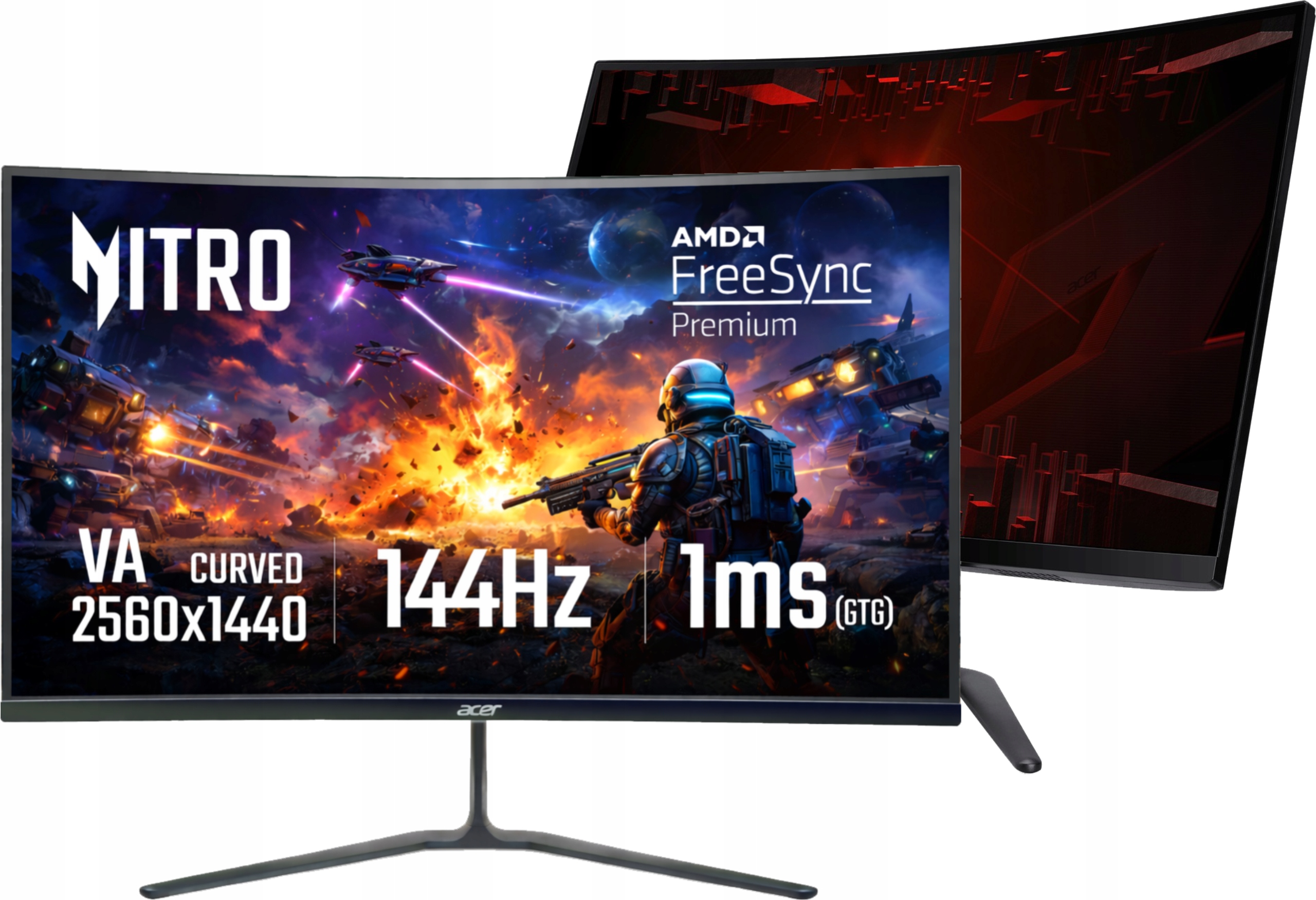 Monitor Led Acer Nitro Zakrzywiony ED270UP0bp 27 " 2560 x 1440 px Va