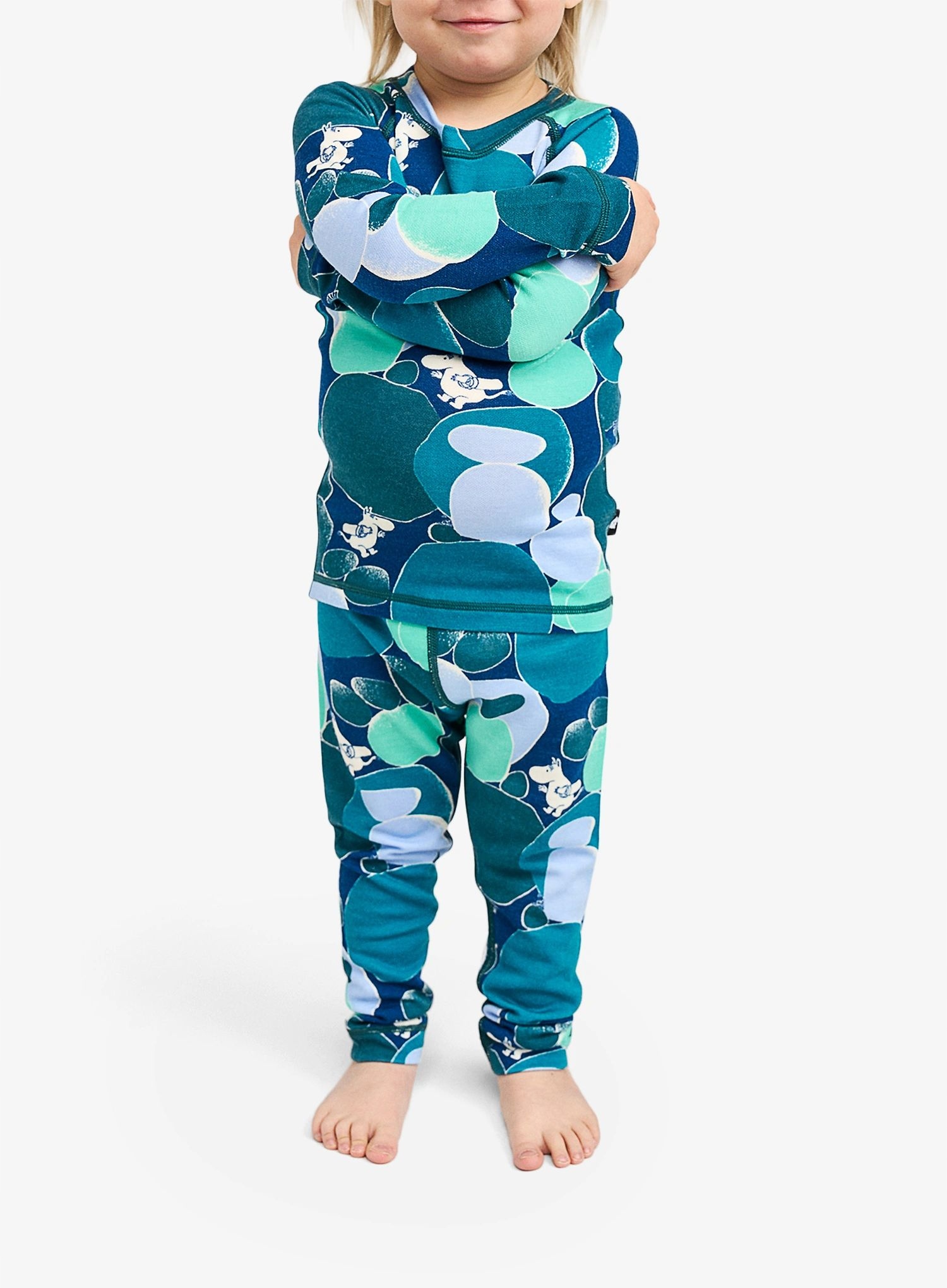 Bielizna termoaktywna dla dzieci Reima Moomin Trivsam dark teal 110 cm