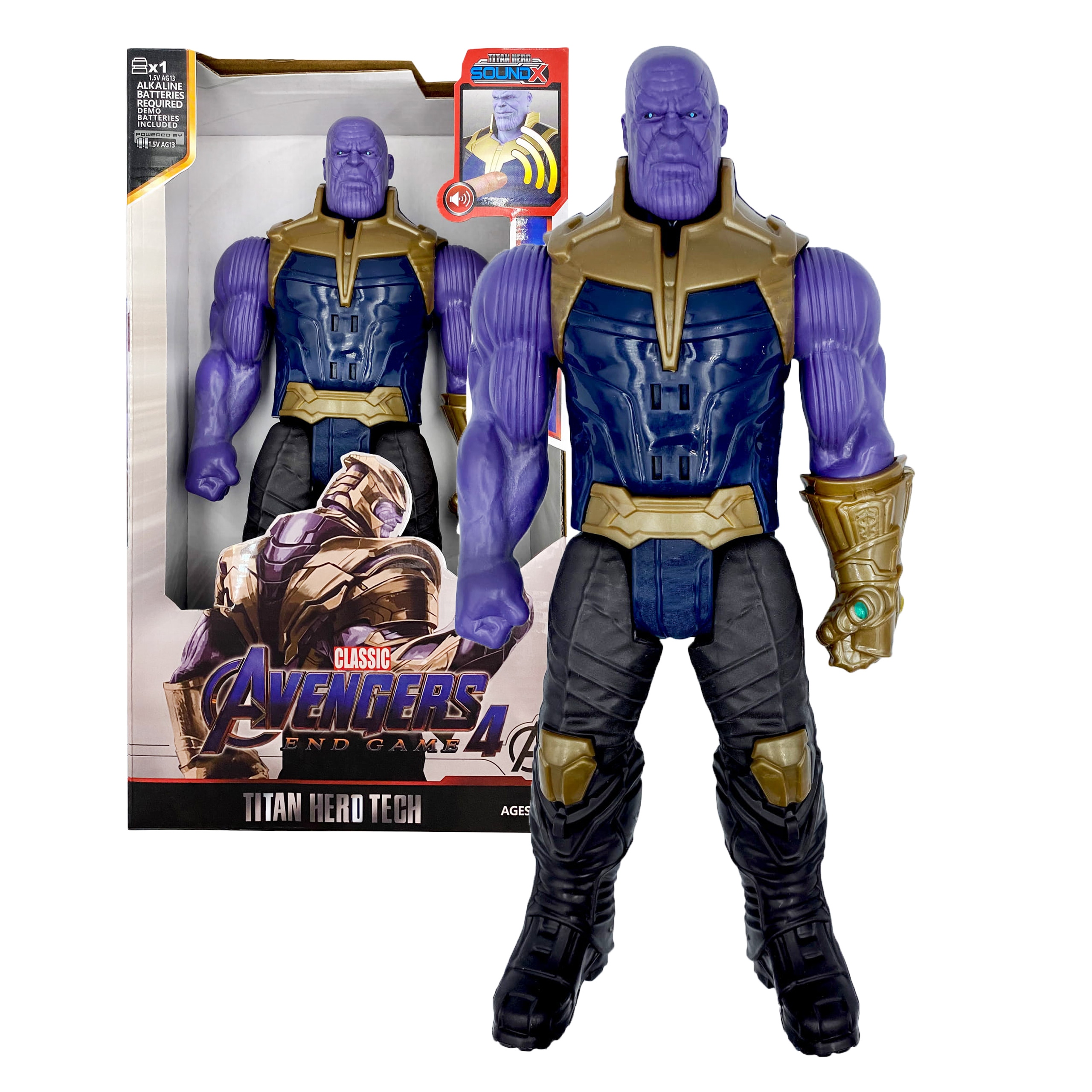 FIGURKA DUŻA AVENGERS THANOS RUCHOMA DŹWIĘK LED 30 cm