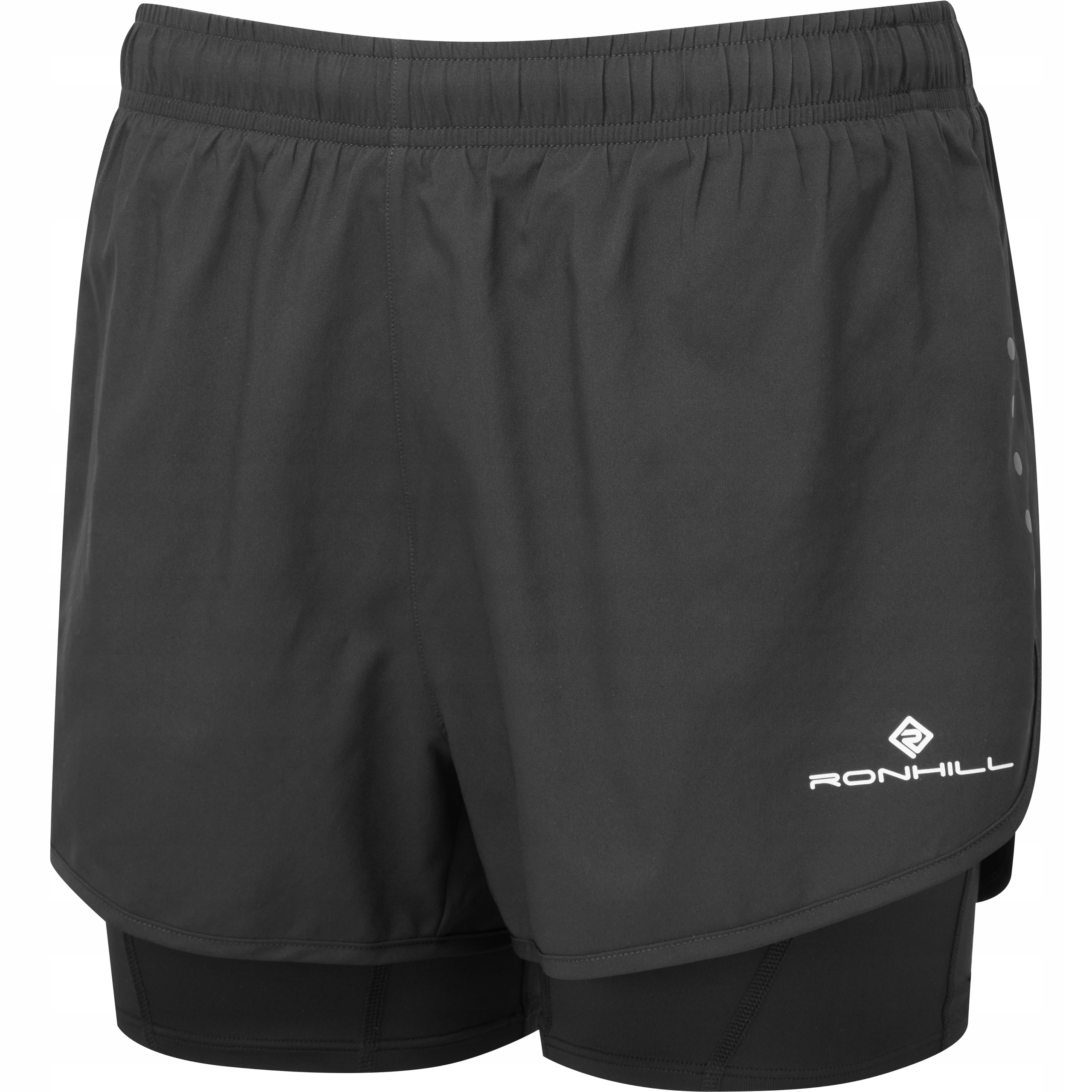 Spodenki Sportowe do Biegania Damskie Ronhill Core Twin Short Czarne S