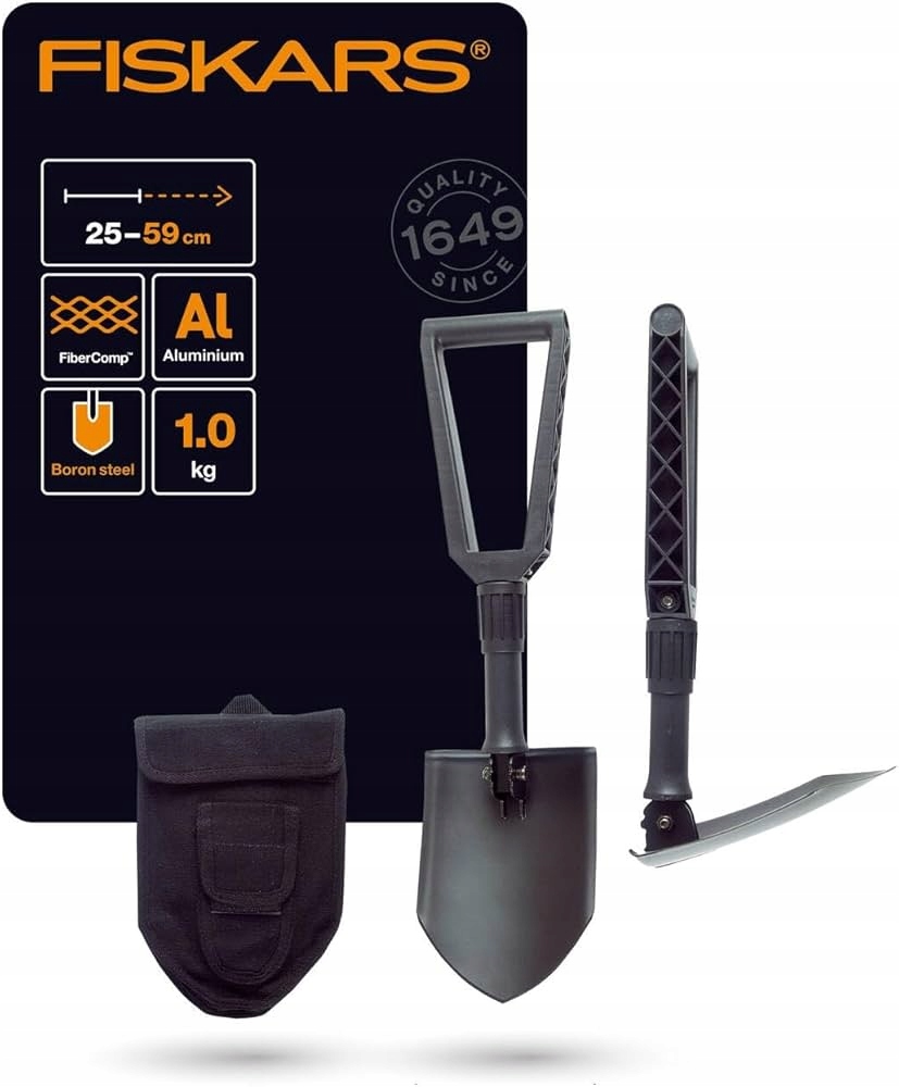 Fiskars Skládací lopatka Lopatka na sníh pro přežití, vojenská
