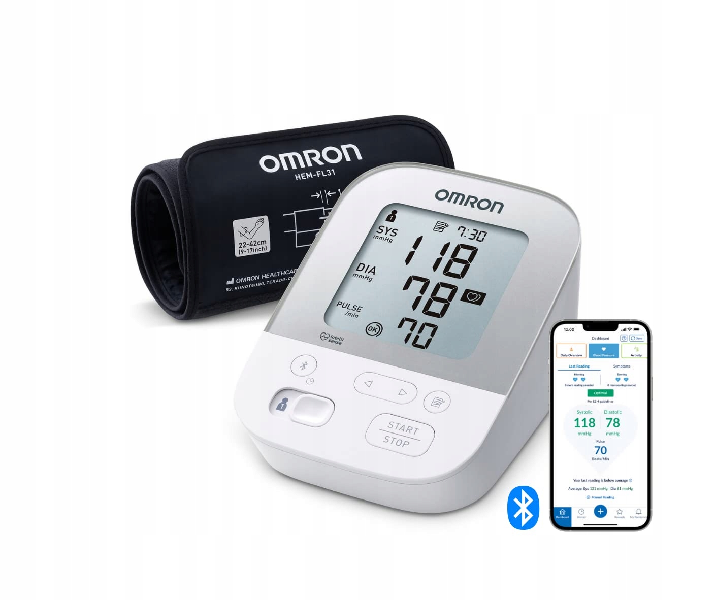 Ciśnieniomierz naramienny Omron X4 Smart biały
