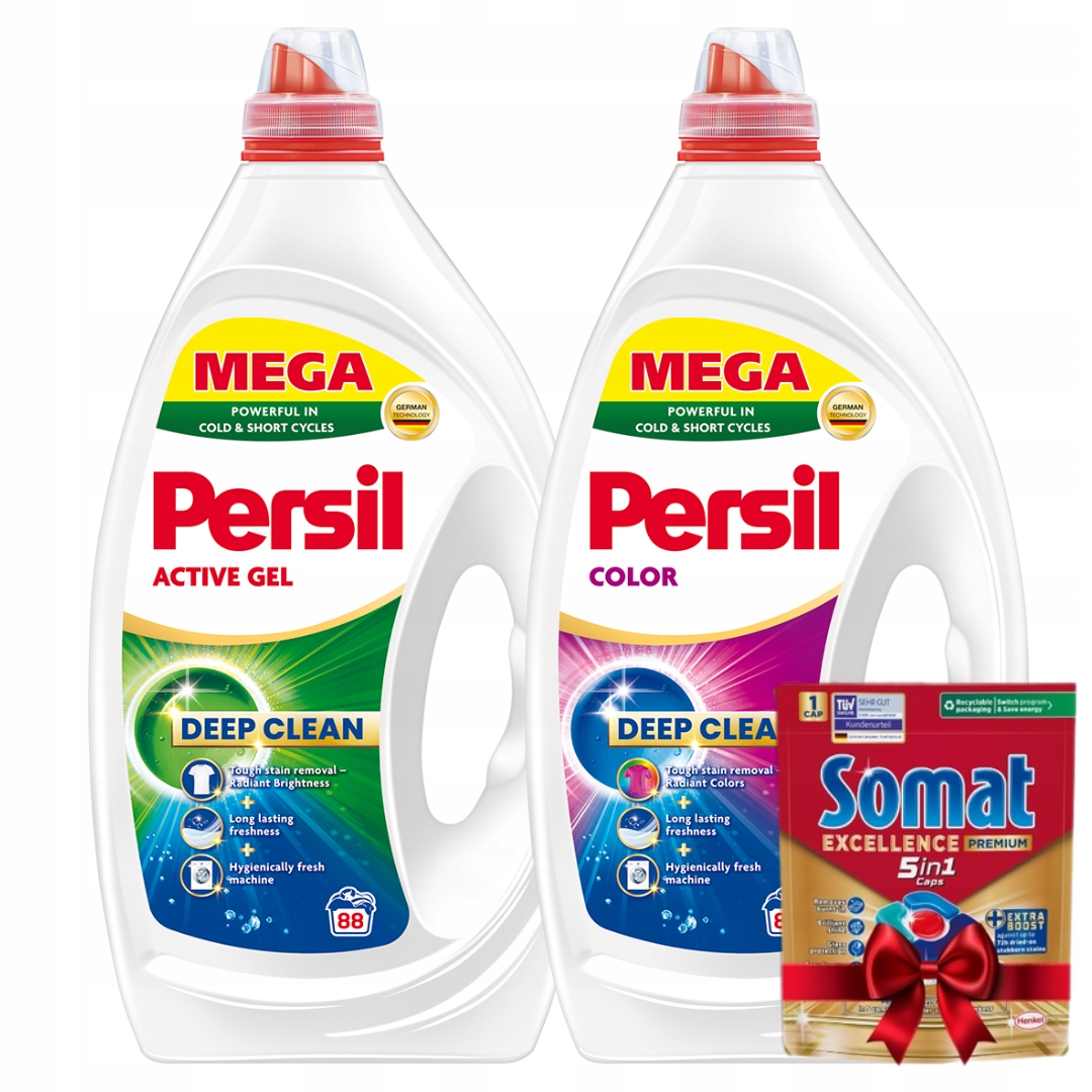 Persil Gel na praní bílého prádla a barev Mix 176 praní 3,96 l x2