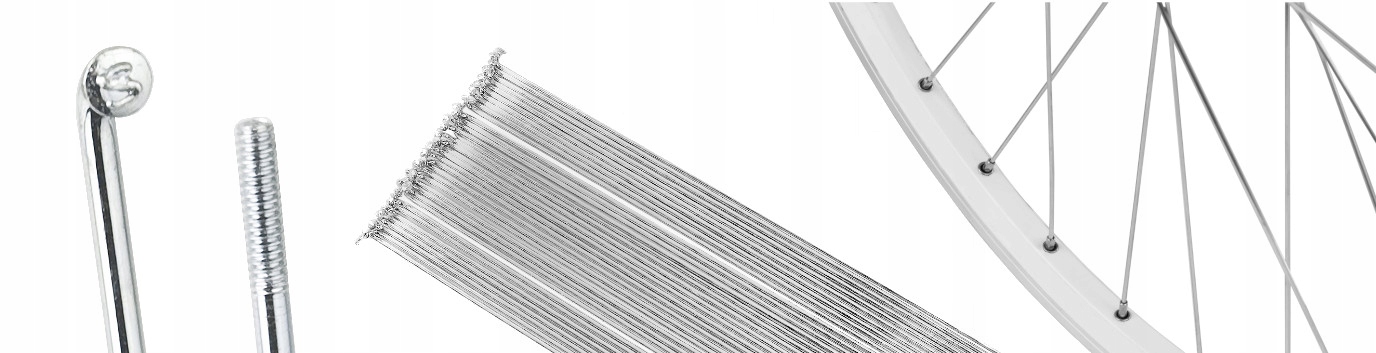 Szprychy stalowe 235 mm ocynkowane srebrne Kod producenta SPR235(36)
