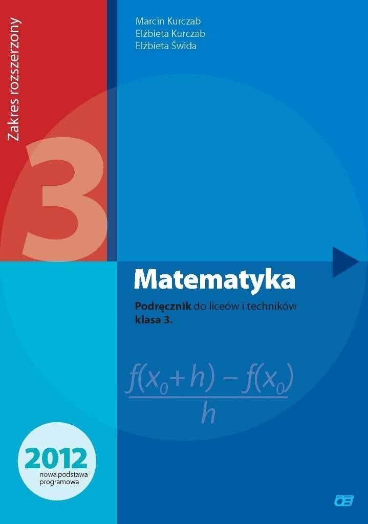 MATEMATYKA 3. PODRĘCZNIK/ZBIÓR ZADAŃ ZR. OE PAZD.. Okładka miękka