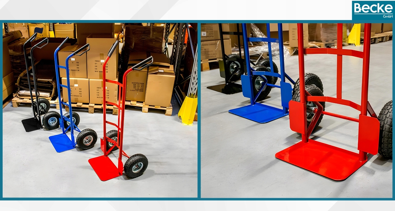 WÓZEK MAGAZYNOWY TRANSPORTOWY METALOWY ZWROTNY DO 250KG WARSZTATOWY HALA Szerokość produktu 54 cm