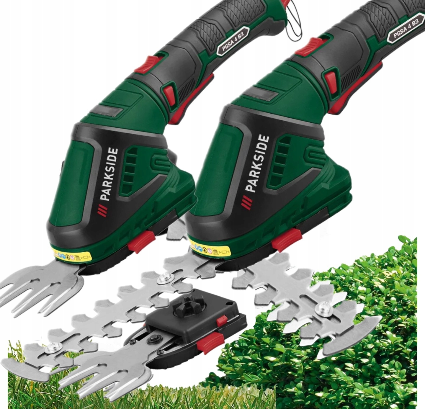 Nożyce akumulatorowe Parkside nożyce do trawy krzewów 2w1 4V bezprzewodowe