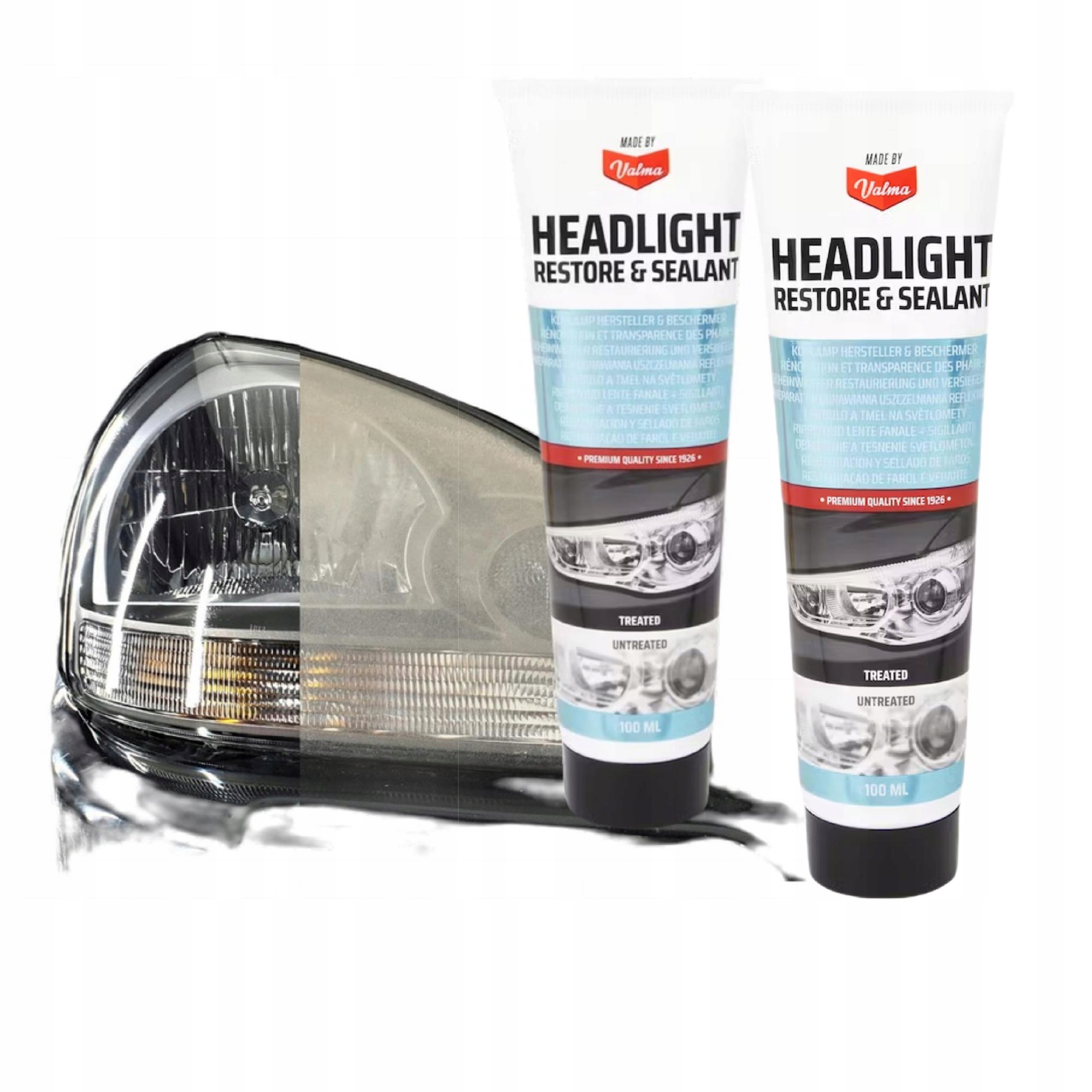2x PASTA DO REFLEKTORÓW LAMP SAMOCHODOWYCH 100ML