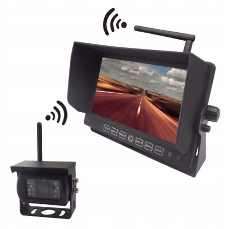 Monitor 7'' Kamera Cofania Bezprzewodowy Zestaw