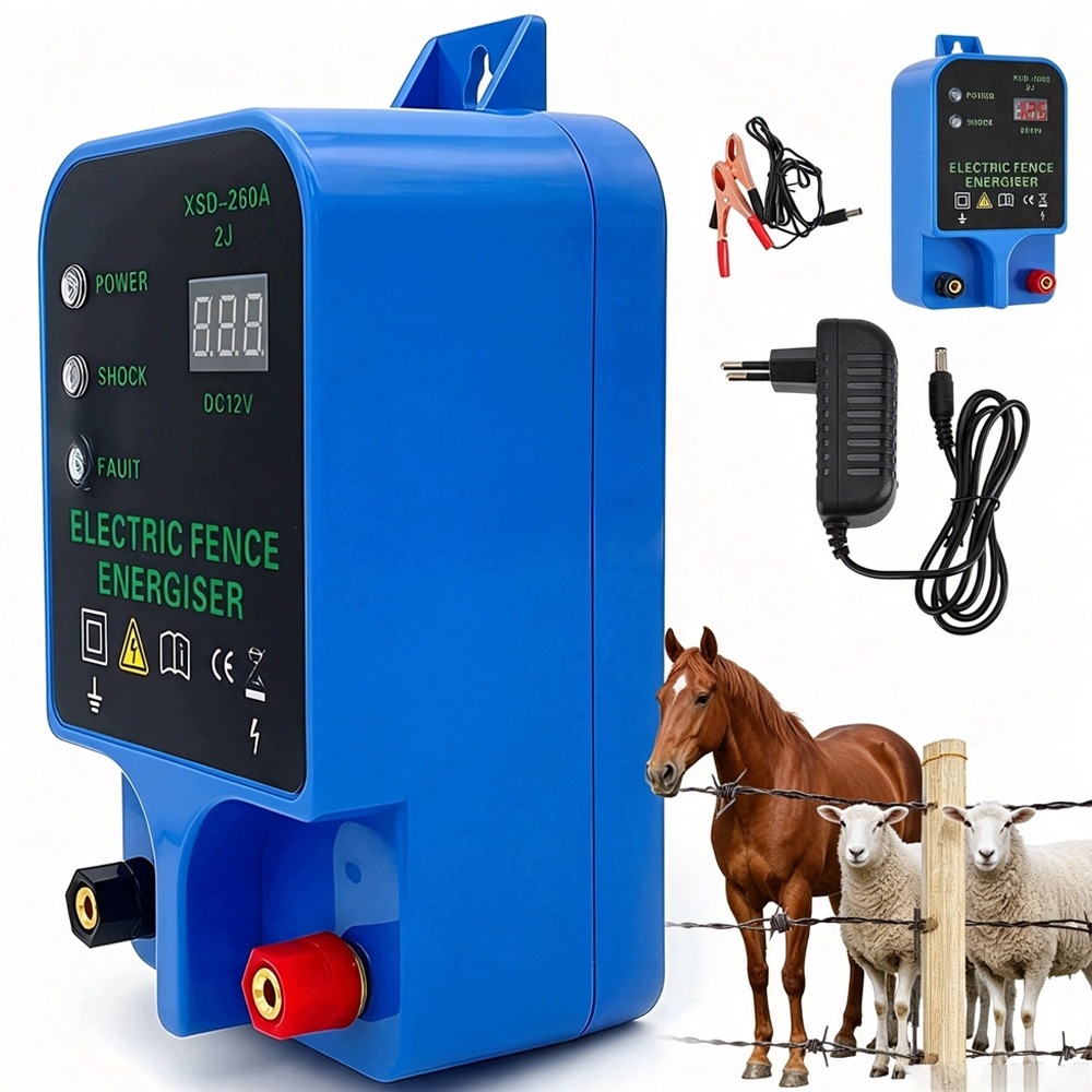 Elektrický Pastuch 10 Km Dosah 1.5-3 J Pro Ochranu Farmy