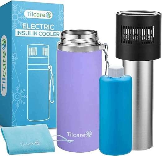 Chladnička Chladicí nádoba na inzulín Usb Cestovní barva Levandulová