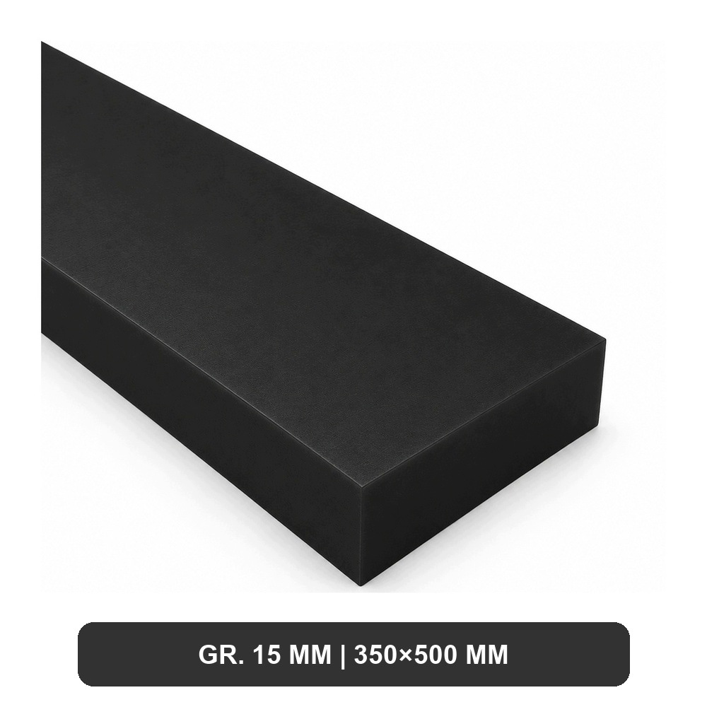 Pom C Deska 15 MM Černá 350 X 500 MM
