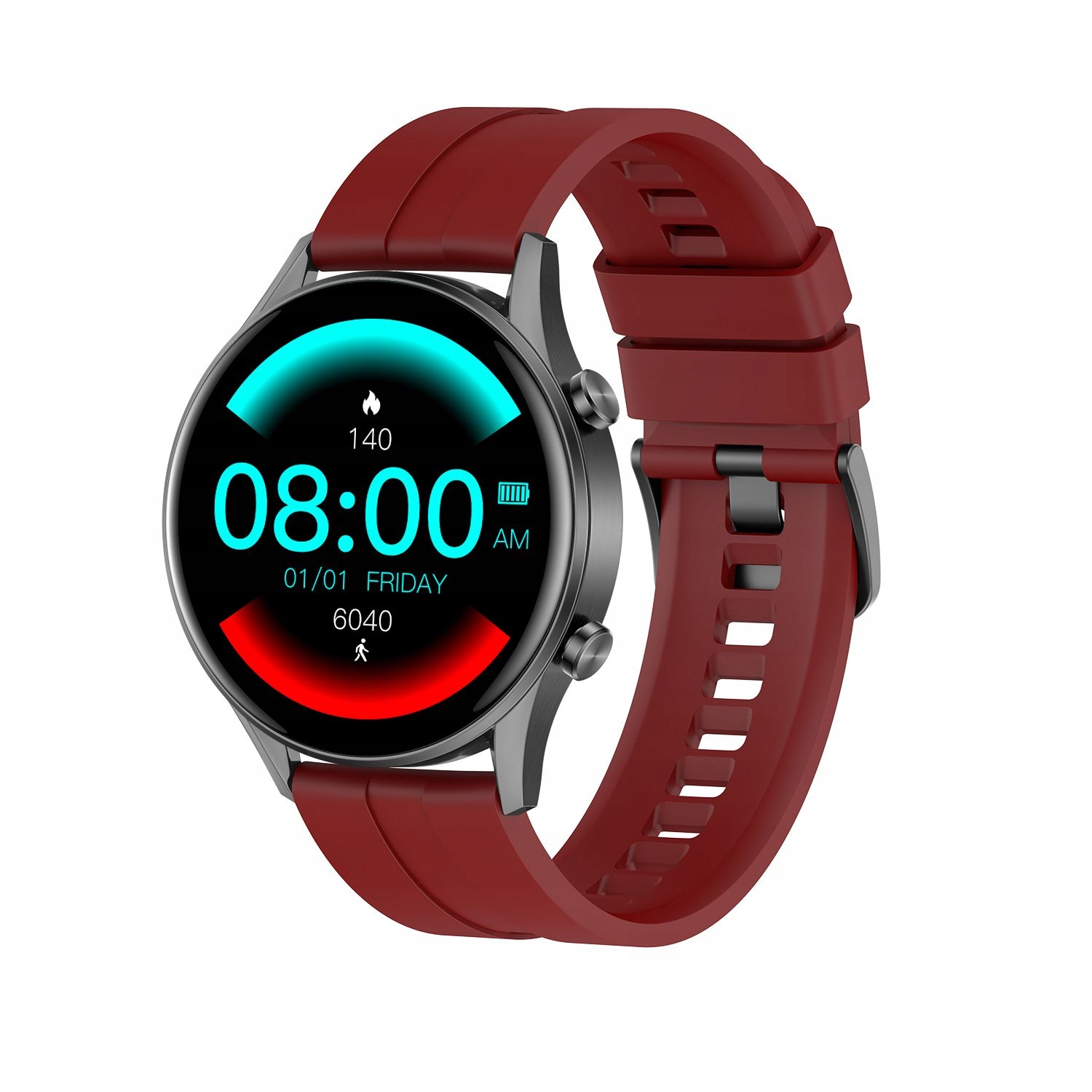 SMARTWATCH MĘSKI G. Rossi SW019-3 black/red PROWADZENIE ROZMÓW Model inny
