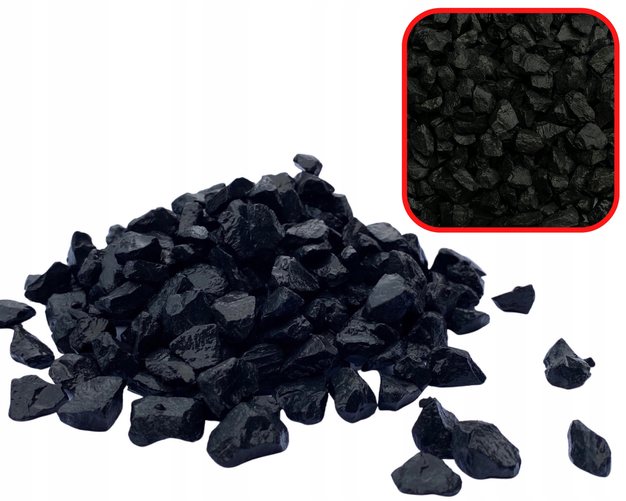 

2KG Żwirek Żwir Czarny Bazalt Las W Słoiku 4-8mm