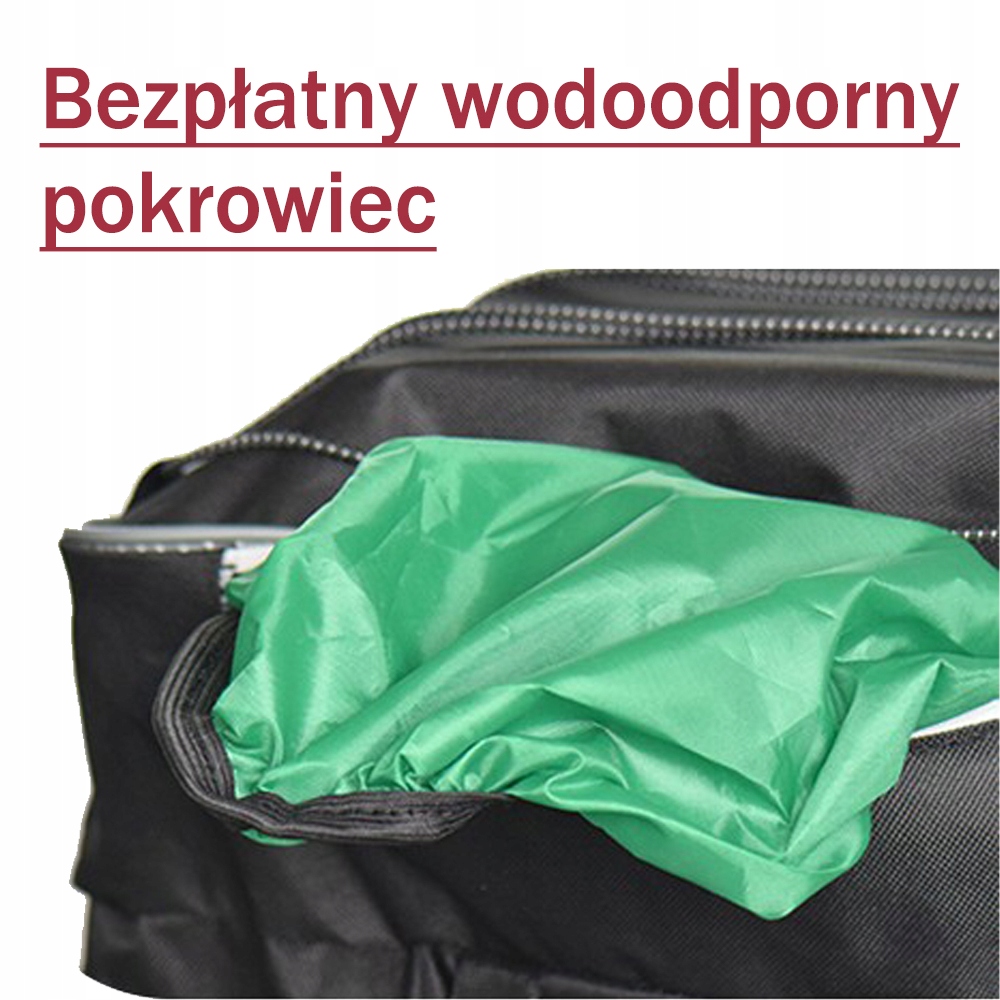 TORBA ROWEROWA 43L SAKWA ROWEROWA NA BAGAZNIK+WODOODPORNY POKROWIEC Liczba komór 3