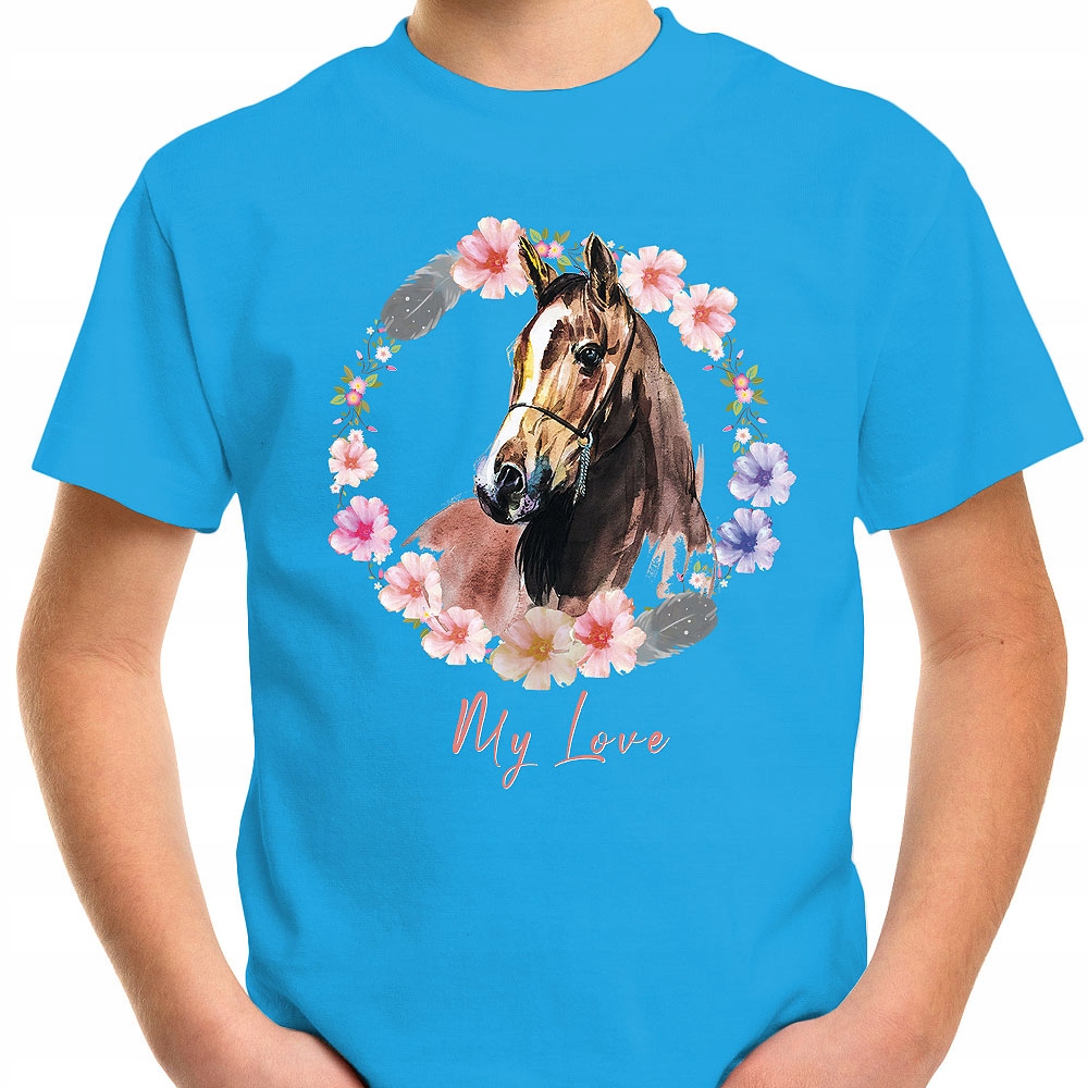 T-SHIRT KOSZULKA DLA DZIECKA KONIE 104 SUPER JAKOŚĆ