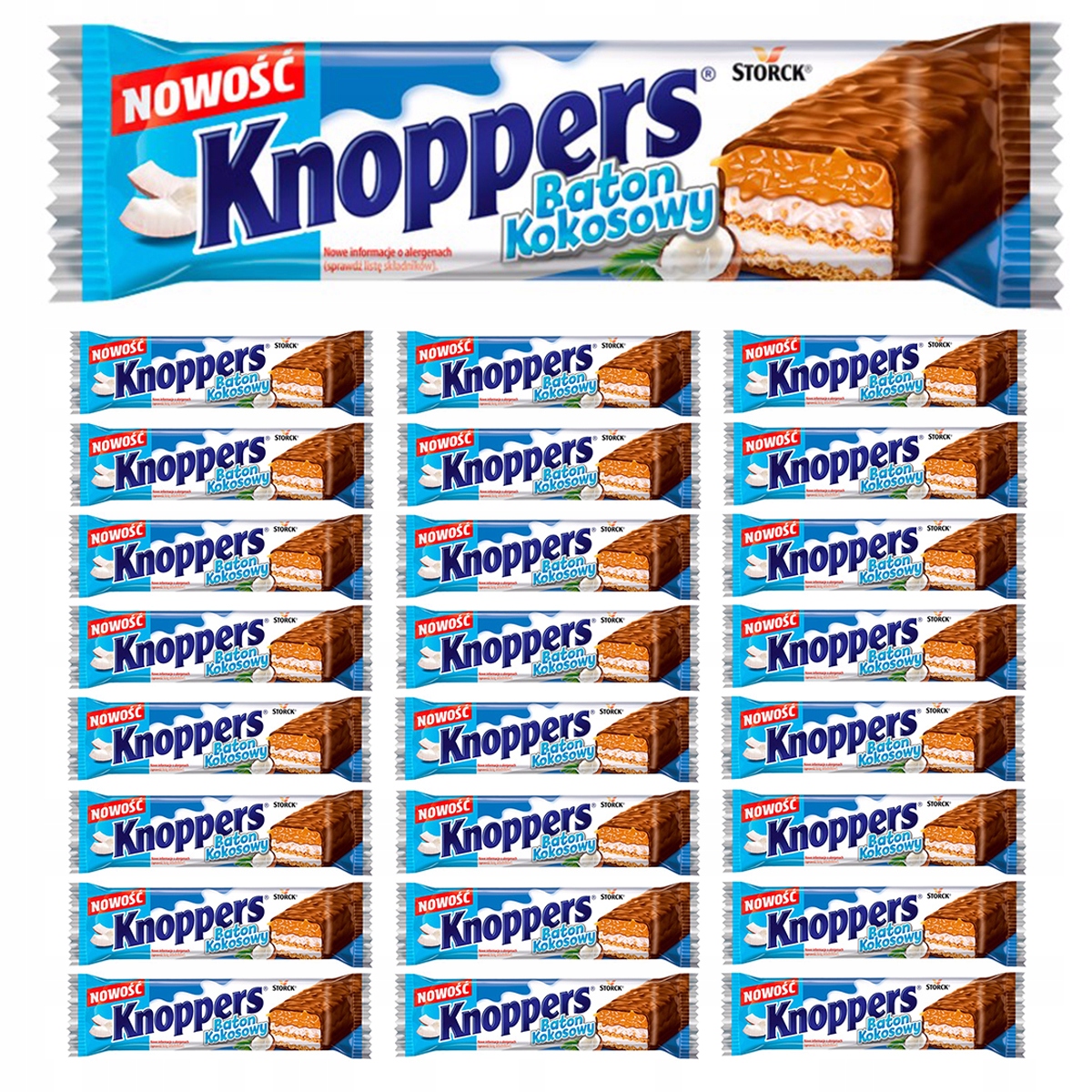 Levně Knoppers Kokosová tyčinka 40 g x 24 kusů