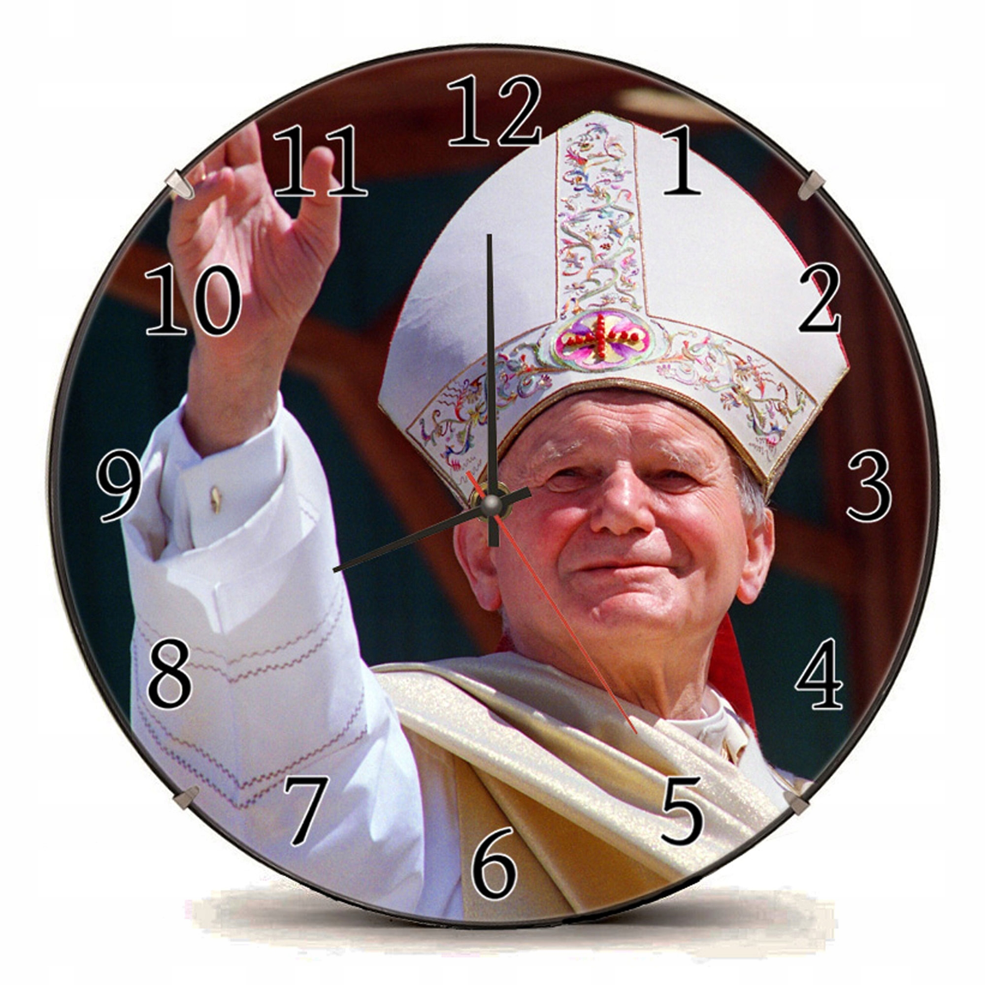 Zegar ścienny 30cm Papież Jan Paweł II 2 Wojtyła