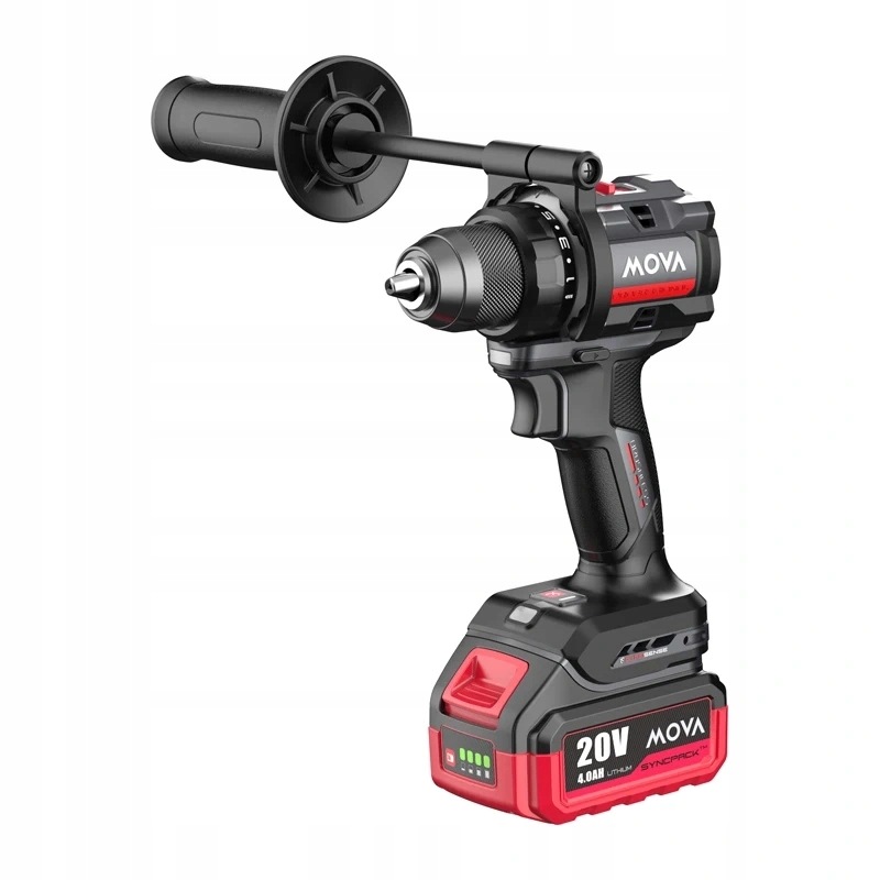 Wiertarko-wkrętarka bezszczotkowa Mova PD105 20V 105Nm Hp (bateria i ładow