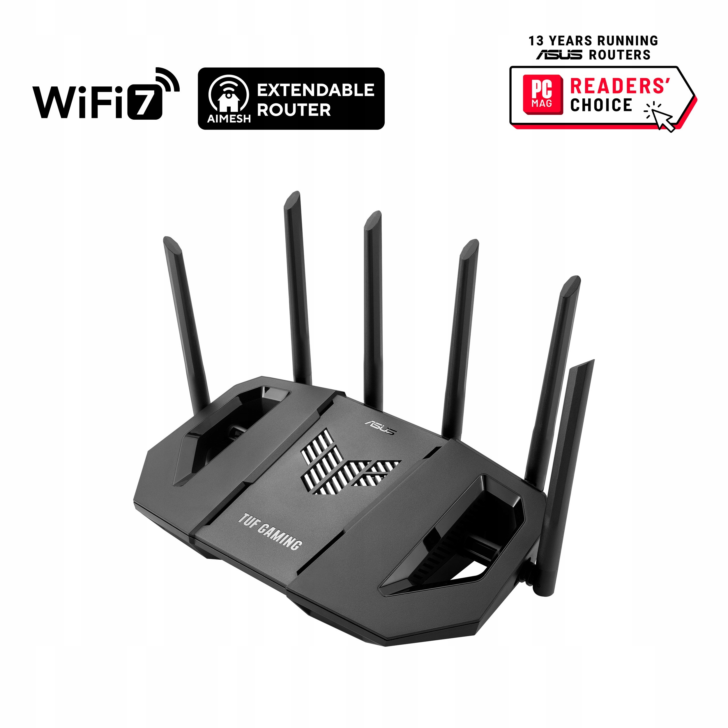 Asus Herní Router TUF-BE9400 3-pásmový WiFi7 Router, 1x Wan, 3x Lan, …