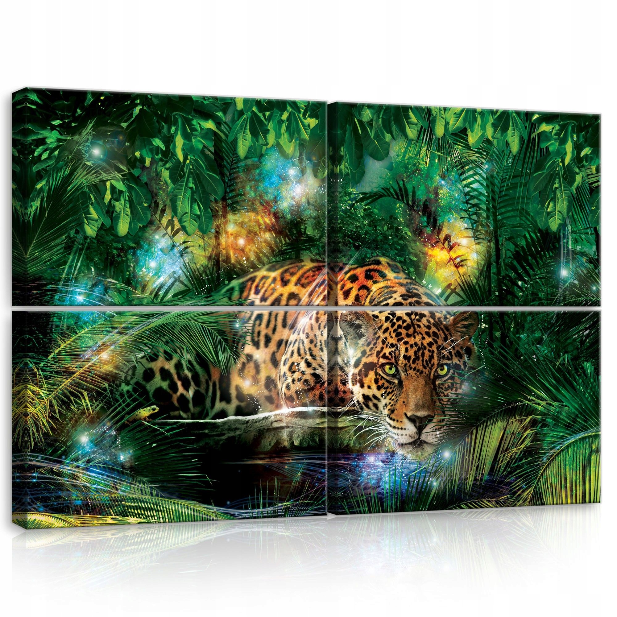 Obraz 120x80 Jaguar džungľa dravec divoká príroda trópy noc mágia