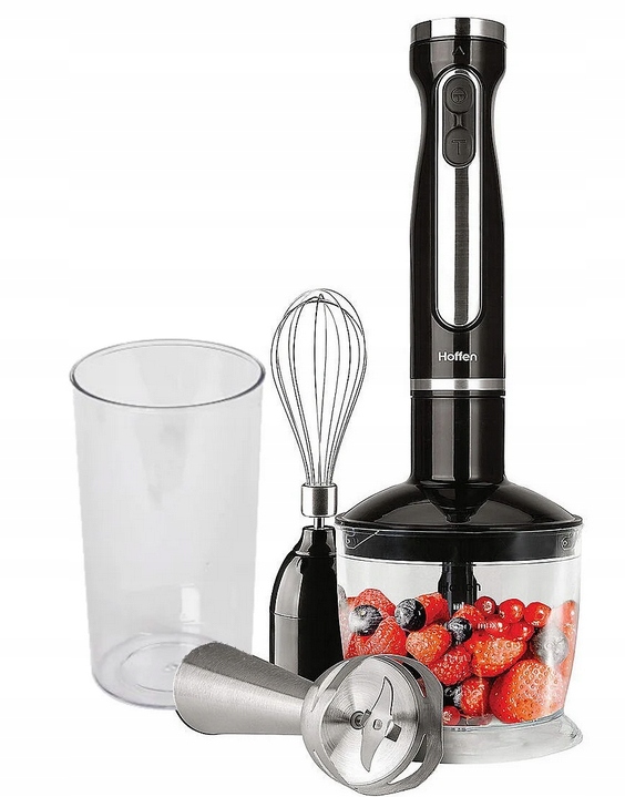 Blender Ręczny 1000W 3w1 Malakser Rozdrabniacz Ubijaczka Kubek zest Hoffen