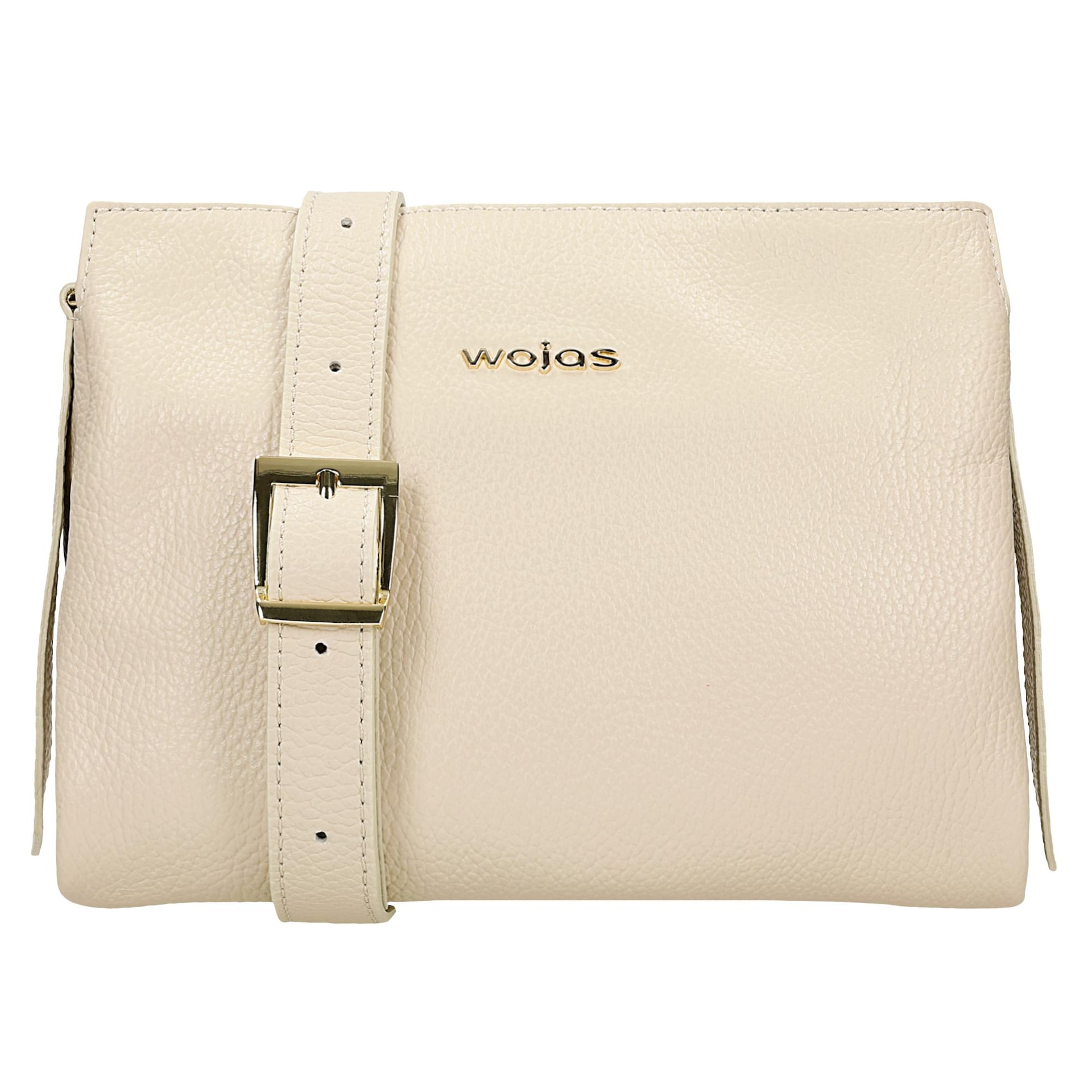 Malá béžová dámská kabelka z lícové kůže