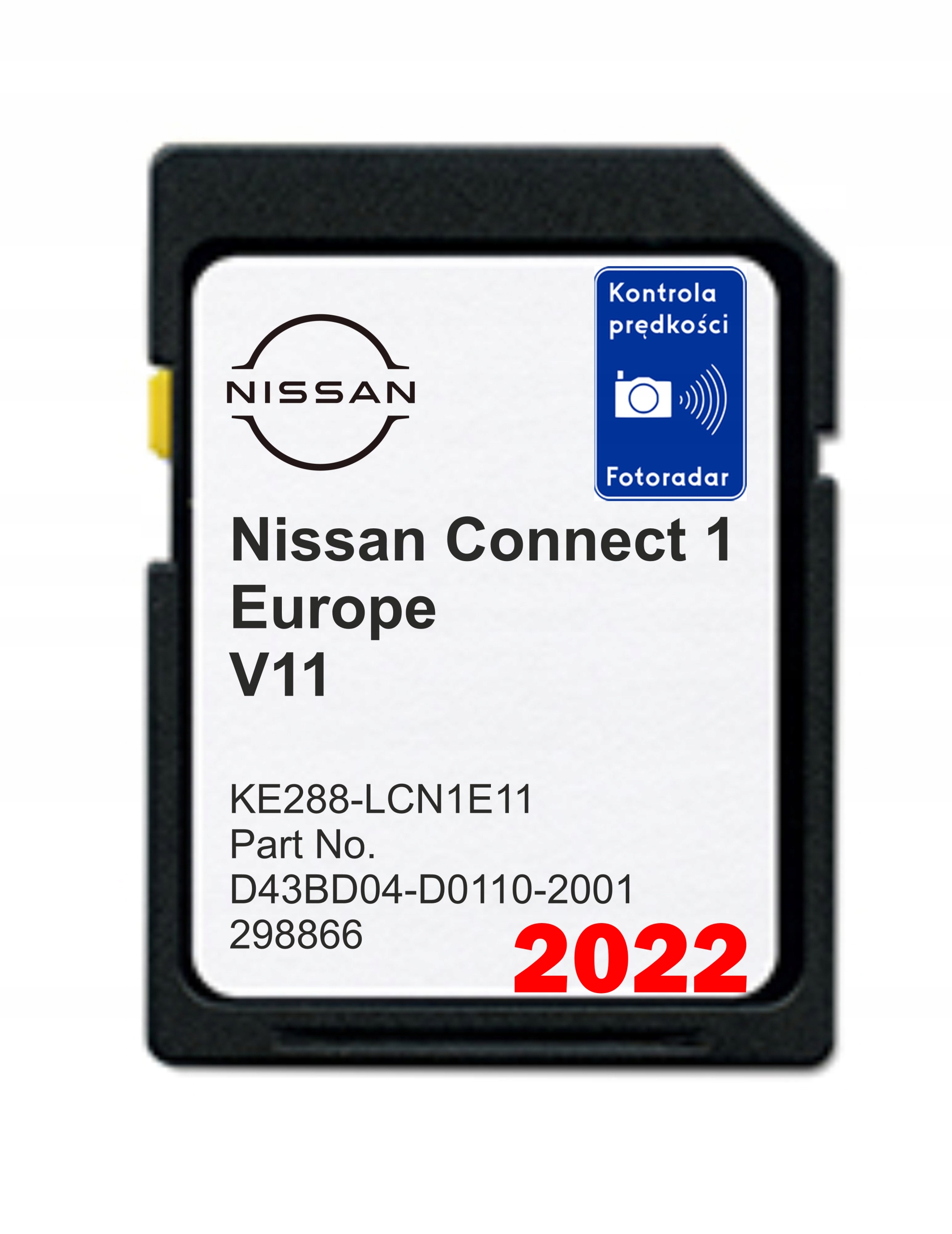 Mapa do nawigacji Europa Nissan QASHQAI Note JUKE Micra XTRAIL CUBE