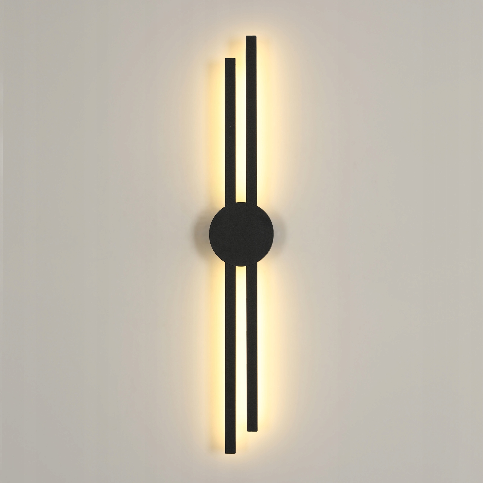 Kinkiet Led Ścienny Czarny Nowoczesny Do Salonu Przedpokoju 3000K 17W