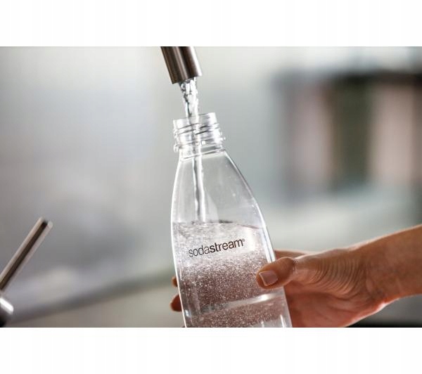 Butelki do saturatora Sodastream Logo Fuse Czarna Zestaw 2x 1L Stan opakowania oryginalne