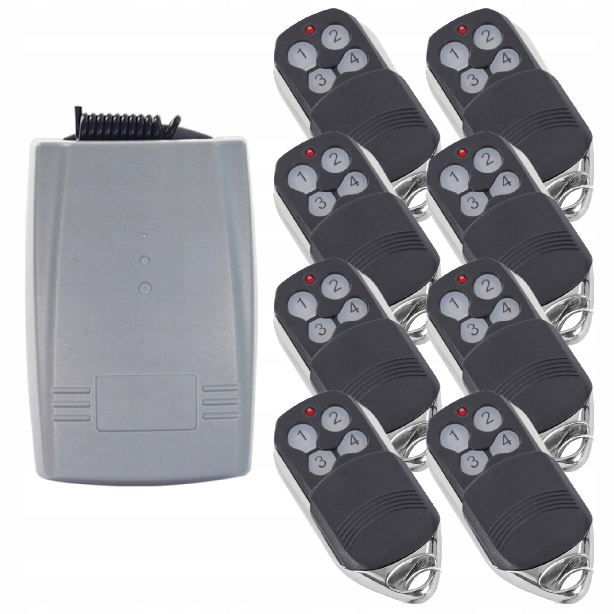 Sada 8 diaľkových ovládačov plus univerzálny rádioprijímač 433 MHz KeeLoq, Diaľkový Ovládač