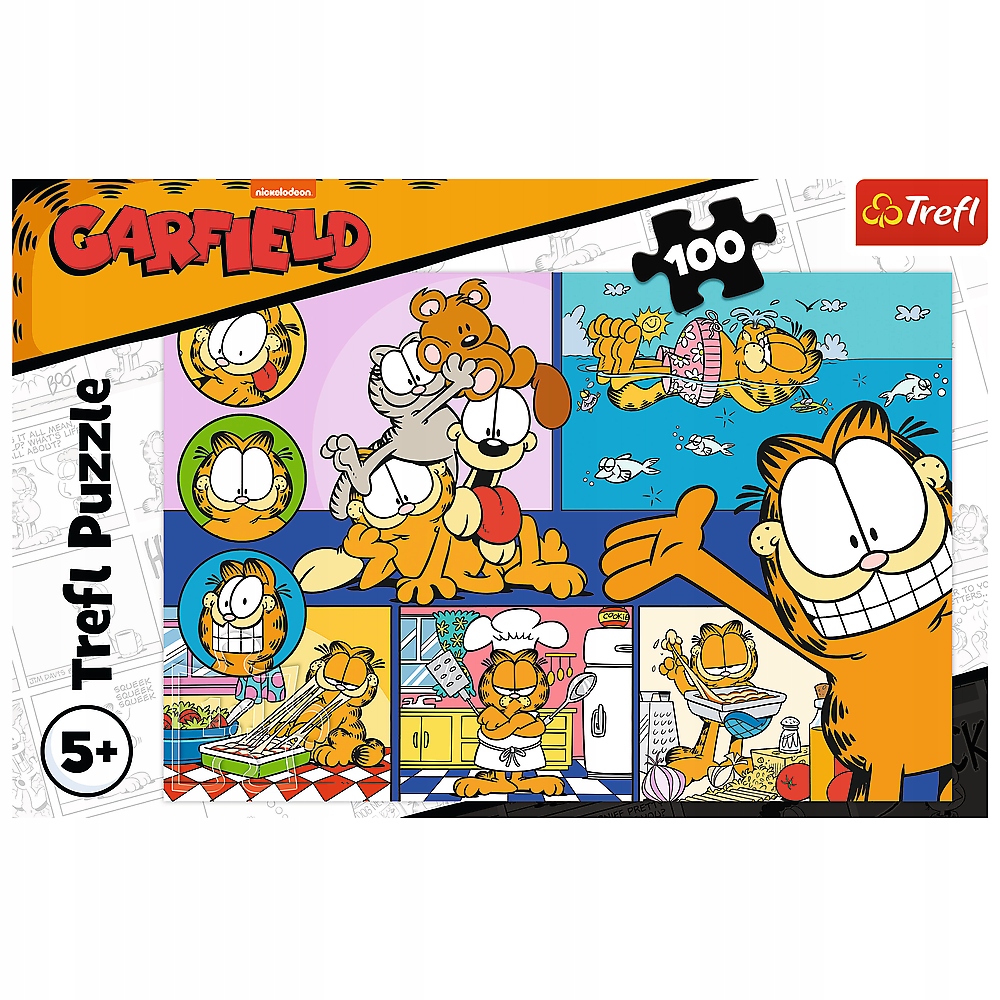 PUZZLE 100 LENIWY GARFIELD 16521