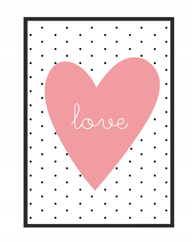 

Obraz Plakat W Ramie 33x43 cm Love P110