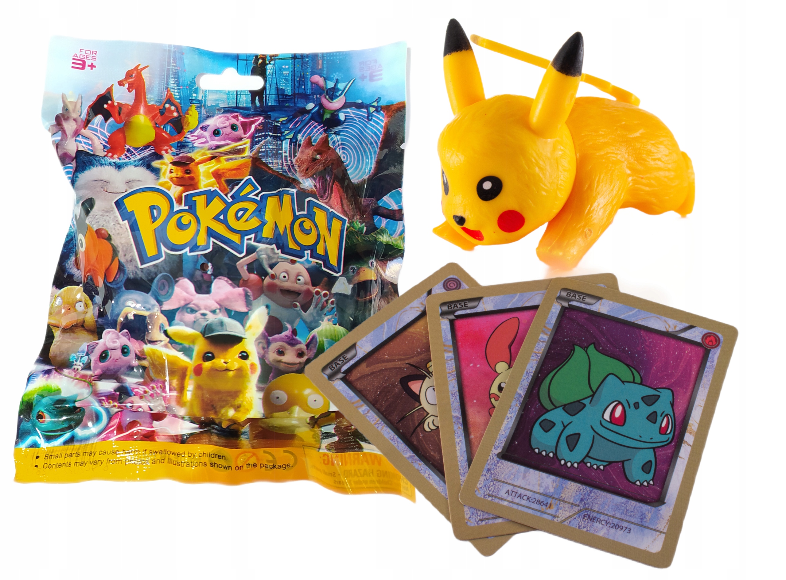 

Pokemon Saszetka Niespodzianka Figurka 3 Karty