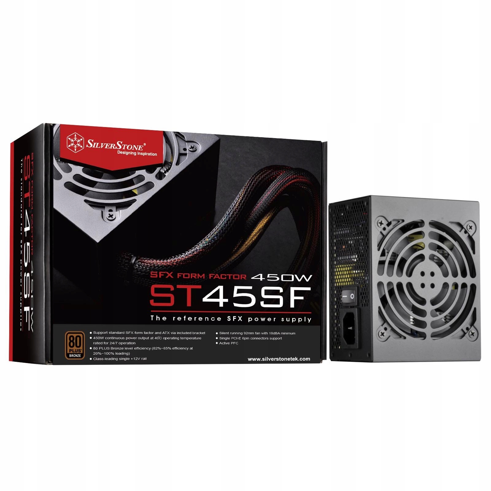 Napájací zdroj SilverStone SST-ST45SF-G Gold 450W Sfx