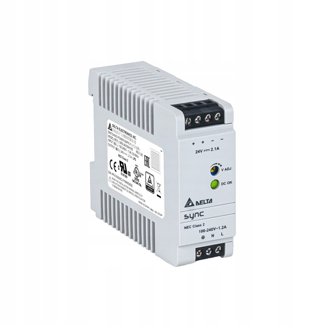 DRS-24V50W1NZ: Napájecí zdroj Din 24V/2,1A, Sync, plastové pouzdro