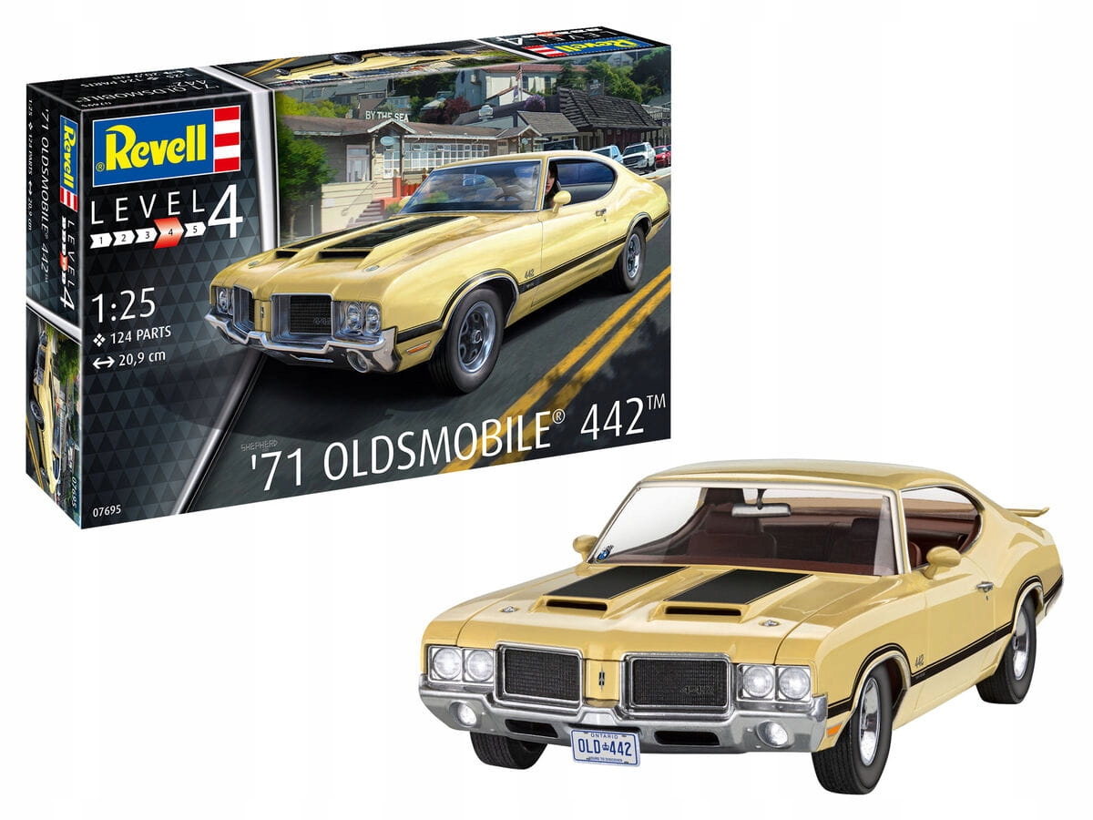 Model Ke Slepení Revell Oldsmobile 442 Copue 1971 1:25 07695