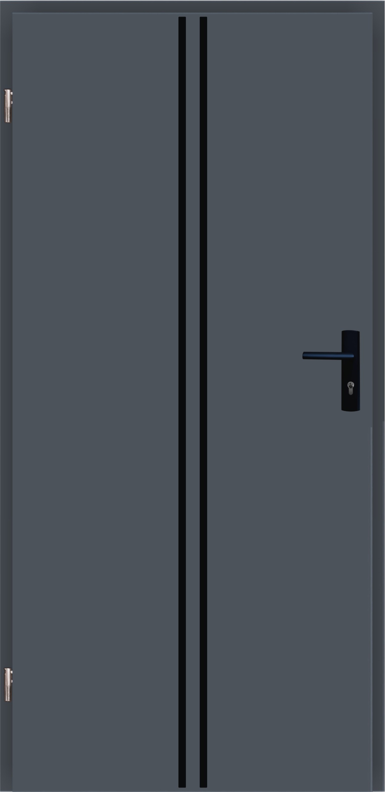 Drzwi Uniwersalne 40mm Ut Ap 3 Black Antracyt Lewe 90 do wewnątrz