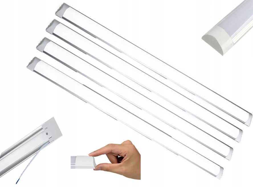 

4x Lampa garażowa sufitowa plafon Led 120 cm 4 szt