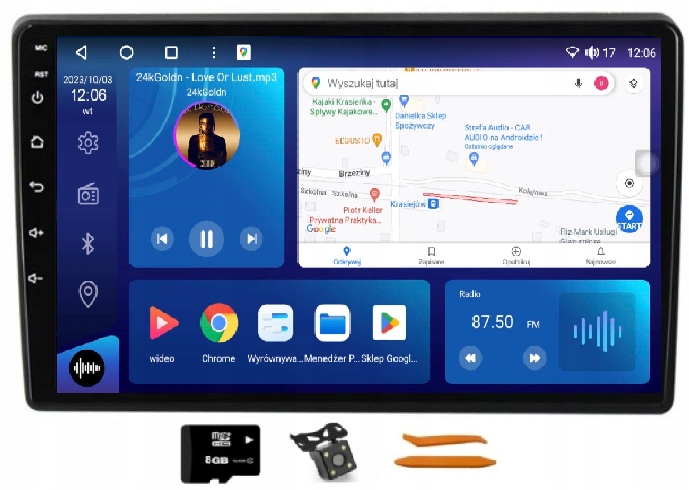 Rádio Android Navigácia Qled Carplay Lte 64GB Gps Dsp Hyundai I40 11-18